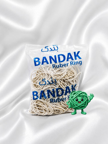 کش حلقه ای رنگی بندک سایز 6 (100 گرمی)| کش پول نظم دهی و بسته بندی